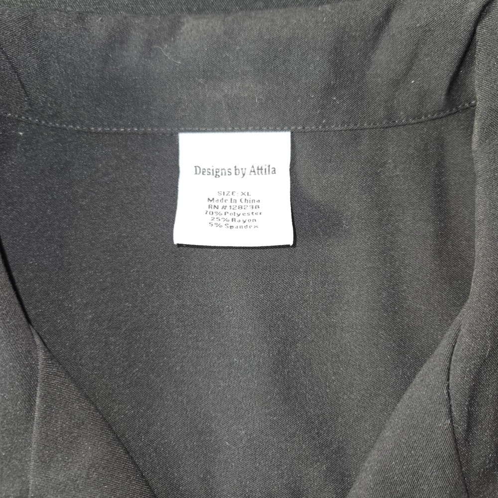 Designs‎ by Attila Mens XL Bowling Shirt Retro Rockabilly Diamond Embroidered - Picture 4 of 11